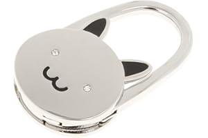 Mnixy Gancho de Bolso Monedero Cuelgabolso Colgador Mesa Plegable de Gato