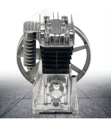 Tête De Compresseur D'Air VEVOR 3KW - Double Cylindre - 375L/min - 11 Bars - Pour Usage Intensif