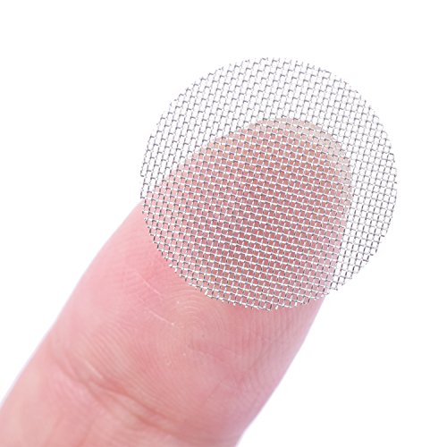 Mudder 150 Stück Edelstahl Screen Rohr Filterung Rauchen Pfeife Sieb Filter 3/ 4 Zoll mit Aufbewahrungsbox - 6