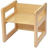 3 in 1 Multifunktionale Kindermöbel im Fünfer Set Bestehend Aus einem Multifunktionalen Kindertisch oder Kindersitzbank und vier Multifunktionale Kinderstühle oder ein Multifunktionales Nest von fünf Couch- Beistelltischen für Erwachsene, aus Massivem Buchenholz Natur Lackiert - 7