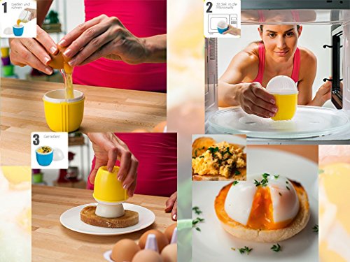 Crackin Egg Mikrowellen Eierkocher blau - 3