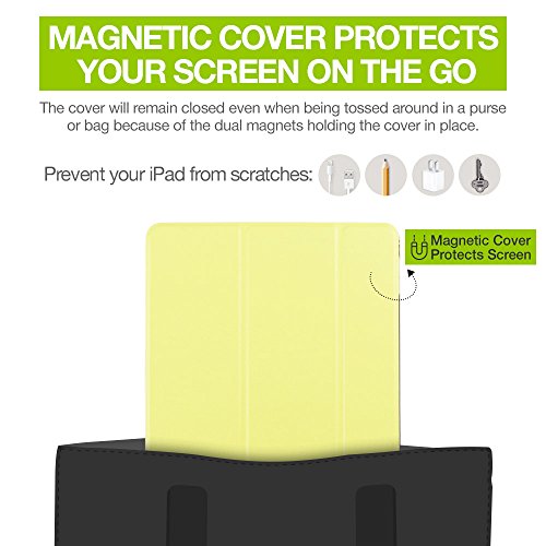 iPad Mini Hülle, ESR® Yippee Series Auto Aufwachen / Schlaf Funktion PU Ledertasche mit Durchschaubar Rückseite Abdeckung Schutzhülle für iPad mini 3/2/1 (Frühling Vanila) - 8