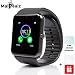 Produktbild SmartWatch mit Sim-karte Eintrag MaiDealz GT08 Bluetooth Smart Watch Fitness Watch with Touch Screen Hands-Free Calorie Counter Pedometer Bracelet Smart Activity Tracker Wristband for Android Smart Phones: Samsung/HUAWEI/HTC/Sony/Google Nexus