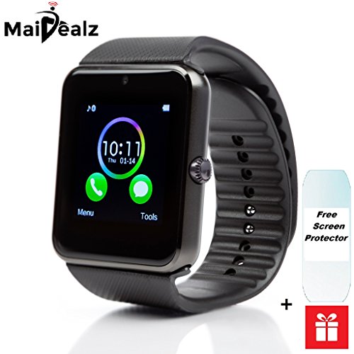 gt08 Smartwatch MaiDealz Bluetooth Smart Watch Wristwatch with Camera SIM Card Slot Smart Phone Watch for Andriod Samsung HTC Sony...