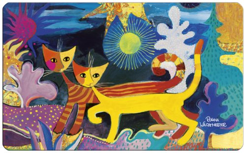 Fridolin 12211 Rosina Wachtmeister Wonderland Schneidebrett Melamin Mehrfarbig 23,5 x 0,2 x 14,5 cm