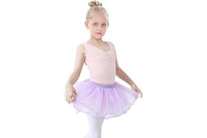 TANZDUNSJE Spódnice tutu dla dziewcząt, baletowe spódnice do tańca dla dzieci, dziewcząt, 4-warstwowe tiulowe tutu, urodziny, przyjęcie dla księżniczek