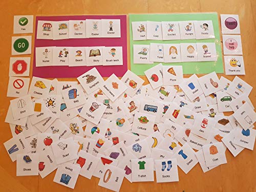 Learning Fun Resources Bumper Pack Of Communication Cards Sen Autism With Velcro - 