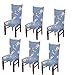 Produktbild Emmala Stuhlbezüge Stuhlhusse Elastische Universal Stretch Husse Für Esszimmer (6 Unikat Stück A) Zuhause Ornament Mode Party Simplicity Stuhl Hocker Protektoren (Color : A, Size : 6-Pcs)