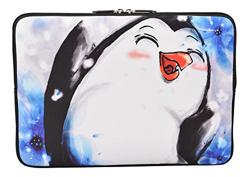 MySleeveDesign Laptoptasche Notebooktasche Sleeve für 10,2 Zoll / 11,6 - 12,1 Zoll / 13,3 Zoll / 14 Zoll / 15,6 Zoll / 17,3 Zoll - Neopren Schutzhülle mit VERSCH. DESIGNS - Pinguin [10]