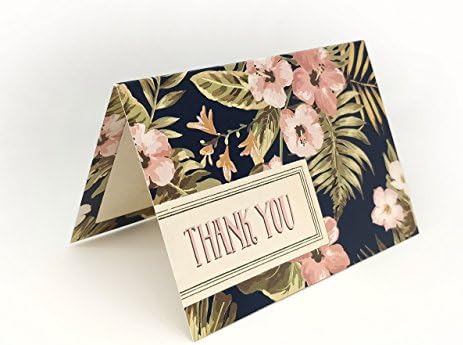 Mini Tropical Thank You Cards, A7 folded cards & envelopes.