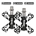 Produktbild Fahrradpedale Mountainbike pedale,Ymiko 130 g Ultraleicht 9/16" Anti-Rutschpedal Aluminiumlegierung Fahrradpedale MTB /BMX Stadtrad Pedale , Schwarz