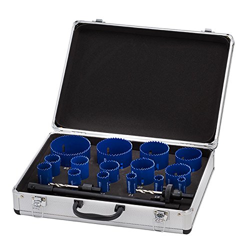Thürmer Tools 16-83 MM + 2 ADAPTER LOCHSÄGE SATZ HSS-BI METALL CO8% 17 Stück.
