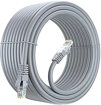 FEDUS 1000 MBPS High Speed RJ45 cat5 Ethernet Patch Cable LAN Cable Internet Network Computer Cable Cord High Speed Gigabit Category 5 Wires for Modem, Router, LAN ADSL(10M, 32 FEET, GREY)