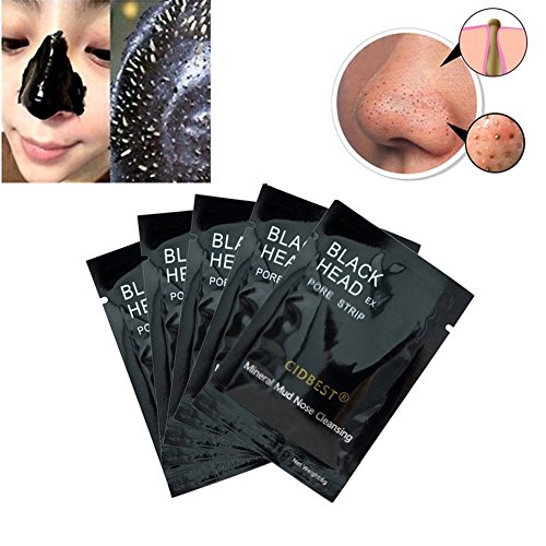 Mitesser Maske, Black Head Maske, Peel Off Maske, Mitesser Entferner Maske, Gesichtsmasken Schwarz, Blackhead Remover, CIDBEST® 12 Stück Schwarz Purifying Peel off Maske, Tiefenreinigende Schwarze Maske , Anti Akne Öl-Kontrolle Reinigungsmaske , anti Akne Reißen-Typ Mask Blackhead Killer + 1pcs Akne Werkzeug - 3
