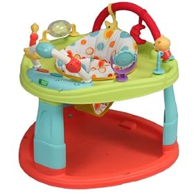 Base d&rsquo;Activité et d&rsquo;éveil pour Bébé, Assise Rotative à 360°, Multipositions, 6 Jeux Ludiques CA0 Multicolore
