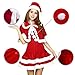 Produktbild Damen Weihnachtsmann Kostüm Miss Santa Cosplay Prinzessin Kleid Kurzarm
