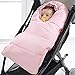 Produktbild Fußsack Buggy Winter Kinderwagen Babyschale Fusssack Baby Schlafsack Tragewanne Warmer Fußsack Winterfußsack mit Reißverschluss (Rosa)
