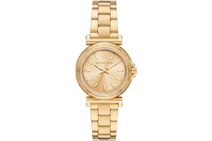 Michael Kors Damski analogowy zegarek kwarcowy z paskiem ze stali nierdzewnej MK7516, Złoty