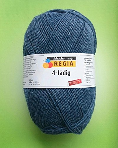 Hdk-Versand Schachenmayr Regia 100g Uni Sockenwolle (Jeans meliert 2137)