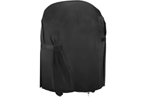 SENDERS Grill Abdeckhaube, Grillabdeckung, Hochleistungs-Grillabdeckung, 210D Oxford Fabric Outdoor Runde Grillabdeckung, wasserdichte, Winddichte, Reißfeste und UV-beständige Grillabdeckung (77 x 90 cm)