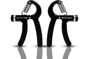 IDEAPRO Hand Grip Strengthener Adjustable Resistance (10-50kg),Hand Grip Exerciser,Forearm Grip, Hand Squeezer, Hand Exercise, Gripper, Finger Strengthener