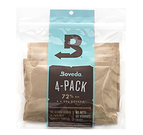 Boveda 72% RH 2 Way Humidity Control, Large, 60g, 4 Pack