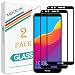 Produktbild MOOKLIN [2 Stück] Huawei Honor 7C Panzerglas Displayschutzfolie,[Full Coverage] [Anti-Kratzen] Vollständige Abdeckung Handy Schutzfolie für Huawei Honor 7C - Schwarz