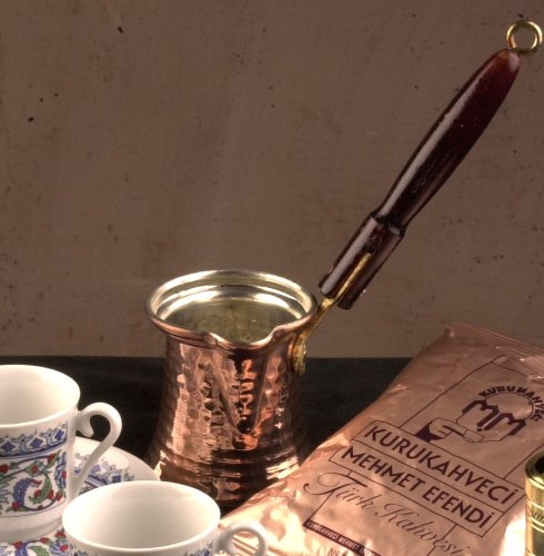 Ottoman Essential Fußmatte Turkish Coffee Emporium Ltd Ibrik/türkisches Kaffeekännchen Holzgriff