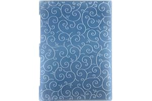 Kwan Crafts Cartelle in plastica per goffratura, formato A4, motivo foglie germogli, per realizzare biglietti, scrapbooking e altri lavori di carta, 29,7 x 21 cm