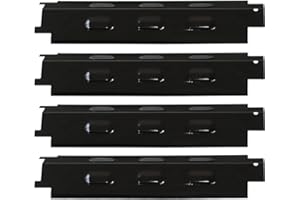 FORYEYC 37cm Protege bruleurs pour Barbecue Enders Boston 3k Turbo, Barbecook, Tarrington House, Outdoorchef-Perth, Uniflame 750, Tenneker TG4, (Acier Porcelaine 4 Pack)