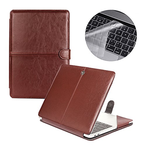Se7enline    2 in 1  Macbook 13 Zoll PU Leder Schutzh  lle mit Glatt Weich Ber  hren PU Leder Sleeve Tasche H  lle f  r 2016  Macbook 13 Zoll Neu-Pro 