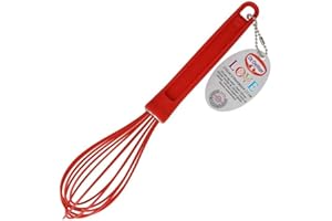 Dr. Oetker Flexxible Love Fouet en Silicone Fouet à Neige Aide culinaire 25 cm, Rouge 9