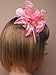 Dusky Pink Feather Comb Fascinator Brooch Pin Ladies Day Royal Ascot Weddings