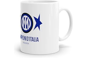 Inter - Ceramiczny kubek Scudetto 2024, 2 gwiazdki, mistrzowie Włoch, oficjalny produkt idealny prezent dla fanów Nerazzurri