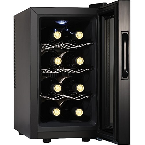 Syntrox Germany 8 Flaschen Digitaler Getrnkekhlschrank WK-25L-8-3 Weinkhlschrank mit Touch Screen