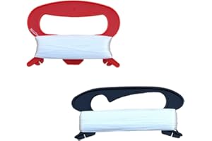 AKSIQIOL 2-Pack 100m Kite Flying Line Set with Ergonomic Handle, Premium Replacement String for Outdoor Kites (Includes 2 Winders)