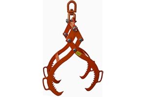 OAOLOWF 28/32 inch Log Lifting Tongs Log Lifting Tongs 4 Claw Timber Heavy Duty Solid Steel,Swivel Dragging Steel Tongs Log Lifting (32")