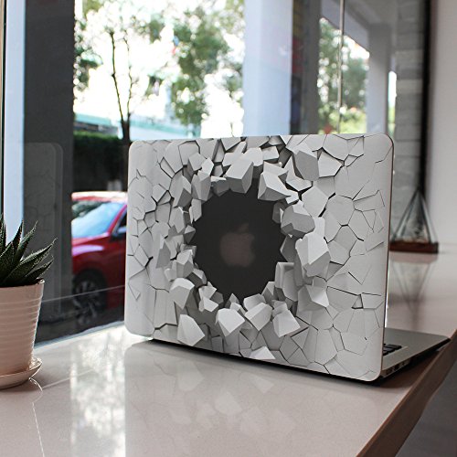 Batianda MacBook Air 13 H  lle  Plastik Hartschale Schutzh  lle Snap Case f  r Apple MacBook Air 13 3 Zoll  Modell- A1466 A1369   3D Stein