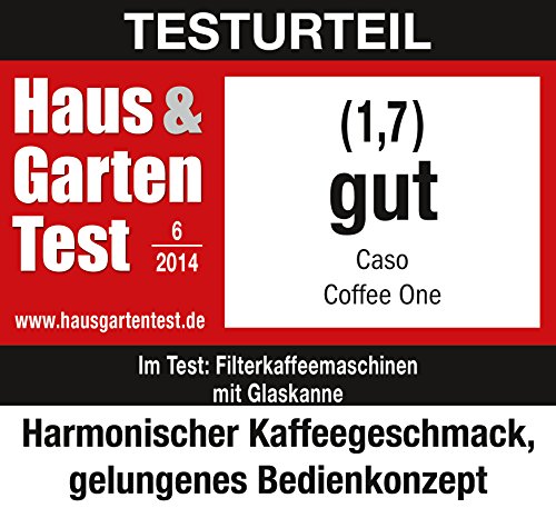 Caso Coffee One (1850) – Design Filter-Kaffeemaschine mit Sensor Touch Display/ 2 Warmhaltetemperaturen - 5