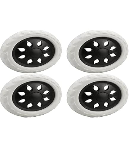 Generic 8 pièces Roues blanc pivotantes en chariot de roulettes lourdes