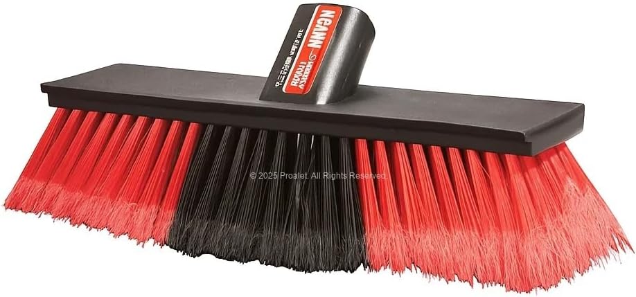 Proalet Yer Süpürme Fırçası, 25 cm, Orta Sert Kıl, Sapsız, Dayanıklı Plastik Gövde, Ahşap Zemin Uyumlu, Ev İçi Temizlik Fırçası, Balkon ve Garaj Kullanımına Uygun, Ergonomik Tasarım, Temizlik Aparatı