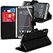 Price comparison product image (Carbon) OnePlus 5 Case Carbon Wallet Case Cover With Card Holder and LCD Screen Protector (PU Leather Wallet Case (Carbon))
