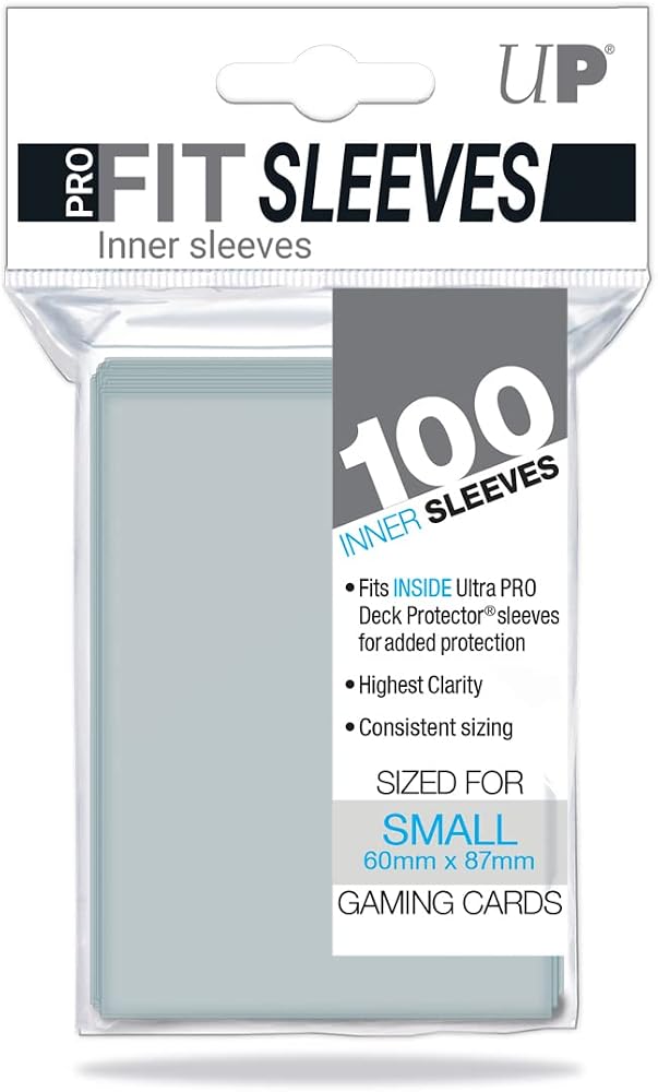 100 ULTRA PRO SMALL PRO-FIT SLEEVES Multi-Coloured