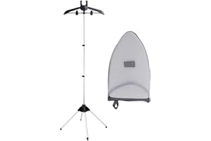 Amesor Wieszak na ubrania – wieszak na ubrania | stoj?cy wieszak na ubrania | sk?adany teleskopowy uchwyt na parowar | akcesoria uchwyt do ?elazka parowego do domu