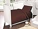 Love2Sleep COTTON RICH COT BED DUVET COVER AND PILLOWCASES SET 120 X 150 CM CHOCOLATE