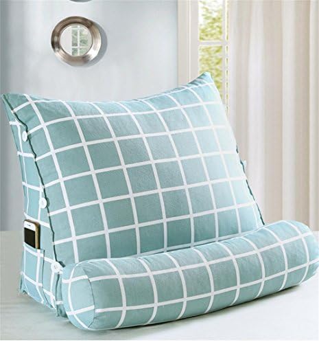 GCR® Pillow Simple modern home bedside triangular sofa cushions bed office back waist , green , 45cm