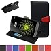 Produktbild LG G5 Hülle ,Mama Mouth Brieftasche Schutzhülle Case Hülle mit Kartenfächer und Standfunktion für LG G5 Smartphone 2016 Smartphone,Schwarz