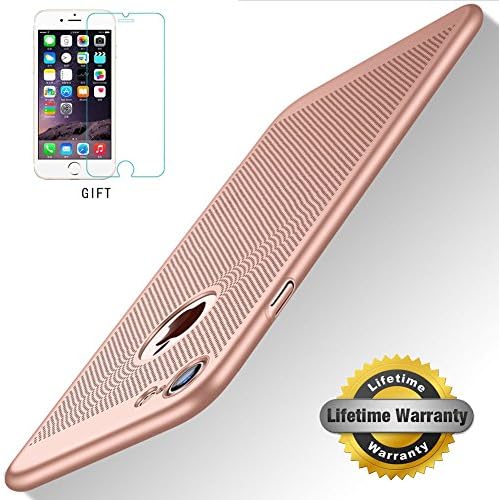 iPhone 6/6s Plus Case, STANAWAY Hard PC iPhone 6/6s Plus Cover[Free Screen Protector][Ultra Thin ][ Lightweight ][ Anti-Scratch]for iphone 6/6s Plus case - 5.5inch slim-Rose Gold