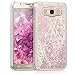 Produktbild kwmobile Hülle für Samsung Galaxy J5 (2016) DUOS - TPU Silikon Backcover Case Handy Schutzhülle - Cover klar Schneekugel Sterne Design Rosa Transparent