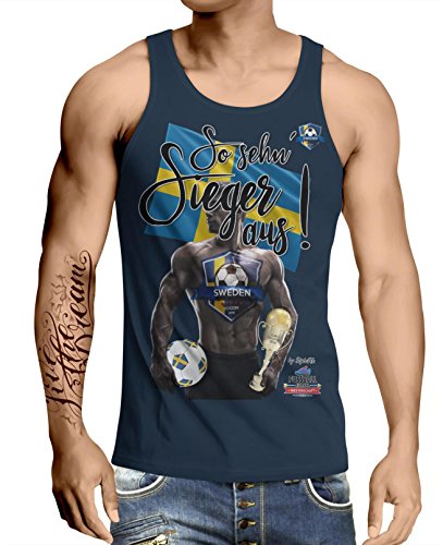 Stylotex Herren Tank Top basic So sehn Sieger aus Guy Schweden, Farbe:navy;Größe:XXL